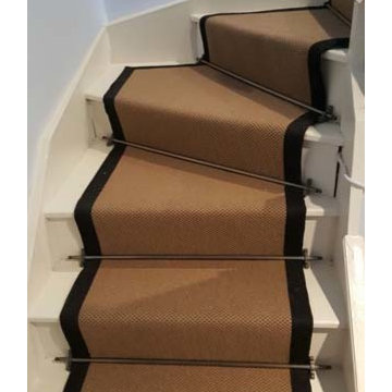 Supply & Install Carpet with a Black Border to Stairs
