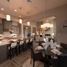 chevron design kitchen floor