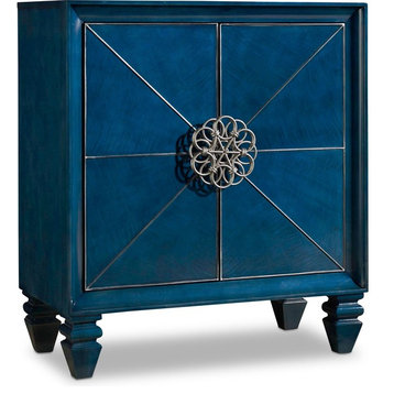 Hooker Furniture 638-85223 36"W Hardwood Cabinet - Distressed True Blue