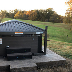 Aspen Spa with a Covana Oasis Automated Gazebo - Hot Tubs
