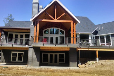 Example of an arts and crafts exterior home design in Seattle