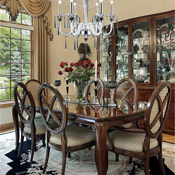 Six Light Polished Chrome Up Chandelier