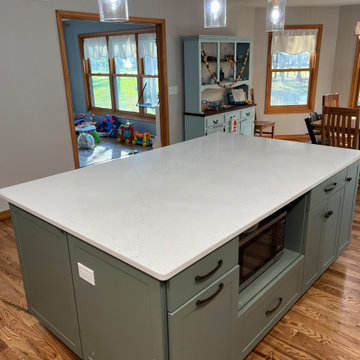 Stunning Kitchen Remodel Done With New Sage Cabinetry