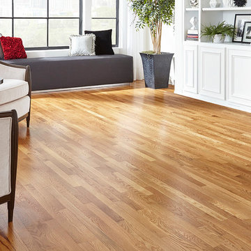 Modern, Sophisticated Reading Room - Hampton Honey, Solid, Red Oak Hardwood