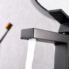 Luxier BSH05-S Single-Handle Bathroom Faucet with Drain, Matte Black