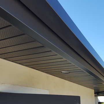 Cladding-Soffits, Fascia, Beams. Box Gutter "Tall" Glendale Ca.