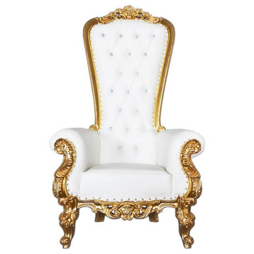 Kyrie 36.5" Wide Club Chair, Gold