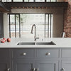 VIGO All-In-One 32" Suffolk Double Bowl Undermount Kitchen Sink Set