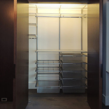 Custom Walk-in Closet in Award Winning Contemporary Penthouse