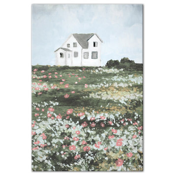 House on the Hillside 20x30 Canvas Wall Art