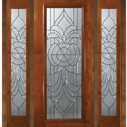 Pre-hung Side lights Door 80 Alder Hillsborough Full Lite Glass - Front Doors