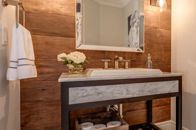 Example of a small transitional bathroom design in Toronto