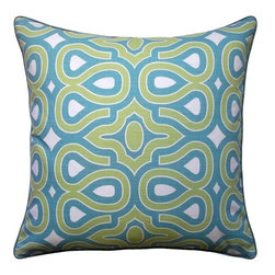 Turtle Shell Turquoise Pillow - Decorative Pillows