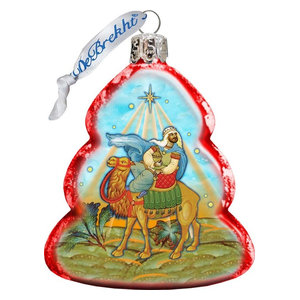 Keepsake Melchior Three Kings Scenic Glass Ornament Traditional Christmas Ornaments By G Debrekht