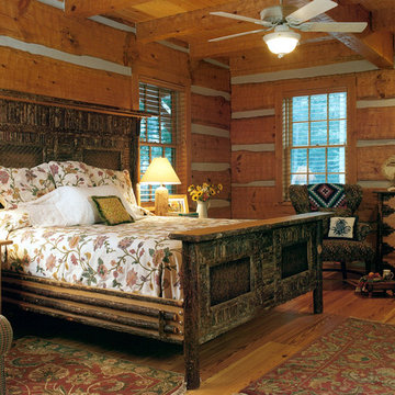 Farmhouse style log home