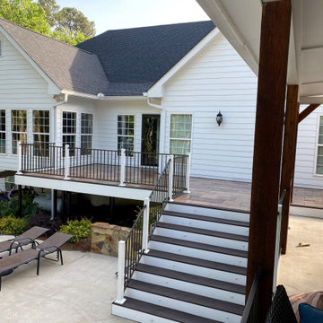 Monroe, Georgia Concrete Decking Deck Remodel