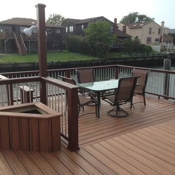 Trex Transcends Tropics Tiki Torch Decking