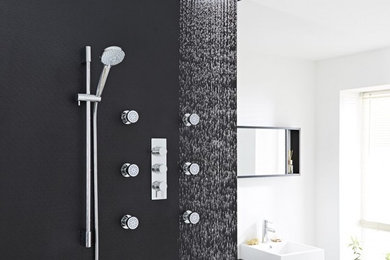Nice Quest Chrome Thermostatic Shower System Set
