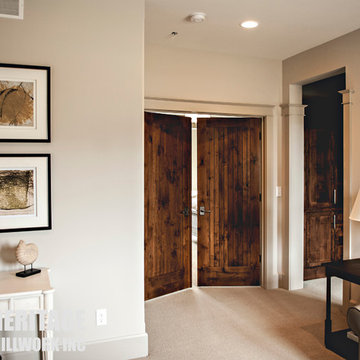 Knotty Alder One Panel V-Groove