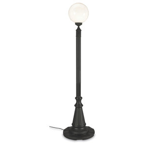 Solar Lamp Post Plant Hangers White Leds Black Solar Lamp Post Plant Hangers White Leds Black
