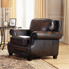 Vintage Furniture Classics - Leather | Luke Hand Antiqued Leather Chair, With Re