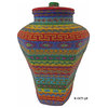 Kendi Octagon Colorful Hand-Woven Rattan Basket