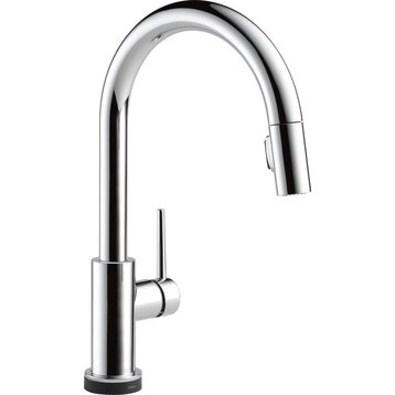 Delta Trinsic 1-Handle Pull-Down Kitchen Faucet with Touch2O Technology, Chrome