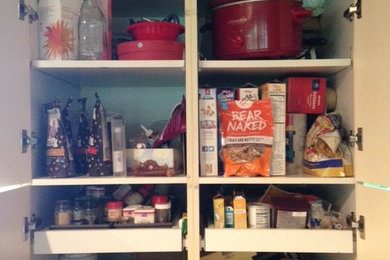 Pantry with Pull Out Drawers before