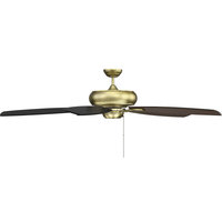 Salon Wind Star Ceiling Fan - Estate Brass, Brass