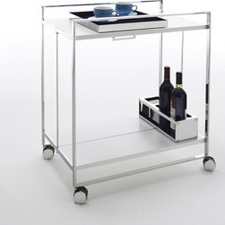 FLAT SERVING TROLLEY Yomei - Bar Carts