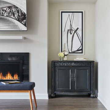 The perfect Great Room design for a stylish townhome
