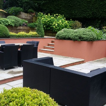 Sloping Garden Design, Gerrards Cross, Buckinghamshire