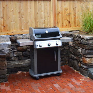 Stone grill inset