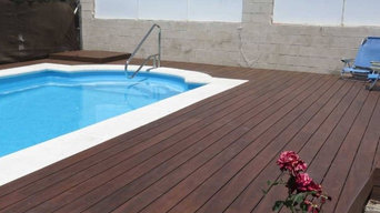 Tarima exterior para piscinas