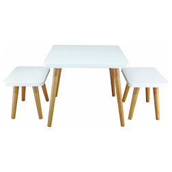 Midcentury Kids Tables And Chairs by VirVentures