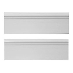 Bianco Dolomiti Marble Italian White Dolomite 5/8" Baseboard Molding Polished - Home Decor