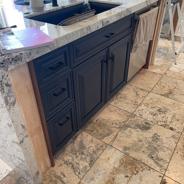 Two Tone Kitchen Reface and Partial Build