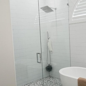 In-Line Frameless Oversized Shower Door