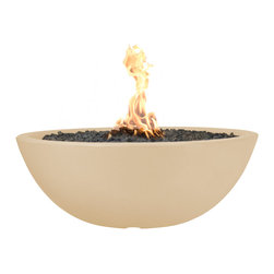 The Outdoor Plus - Sedona Firepit, Vanilla, 48" - Fire Pits