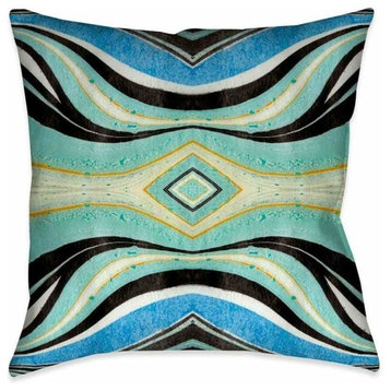Lucid Swirls Indoor Decorative Pillow, 18"x18"