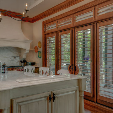 Custom Maple Clear View Shutters