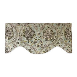 Priority Home and Design - Waverly Holi Festival Elephant Aqua Valance - Valances