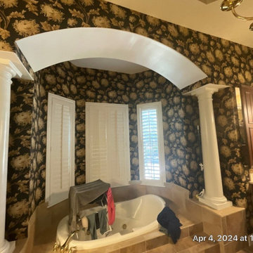 Saxon Interior Wallpaper Removal and Master Bath Refinish