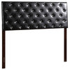 Jeweled Inspired Tufted Headboard, Black, Queen