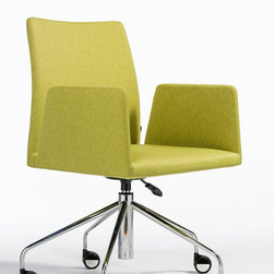 Frame 5-Ways Swivel Office Armchair by B&T - Armchairs And Accent Chairs