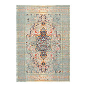 Nuloom Distressed Persian Sarita Rug, Gray, 5'3"x7'7"
