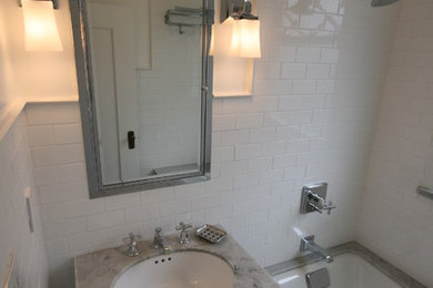 Inspiration for a contemporary bathroom remodel in San Francisco