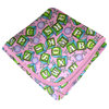 SheetWorld Flannel Receiving Blanket - ABC Blocks Pink - Made in USA