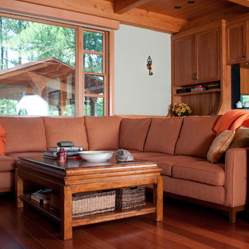 Timber Frame Lake house nestled amongst the pines of Northern Ontario