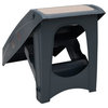 vidaXL Dog Stairs Foldable 4-Step Dog Ramp Dark Gray for Max.110.2 lb-165.3 lb
